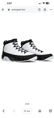 Air Jordan 9 Retro White Black UniAir Jordan 9 Retro White Black University Blue